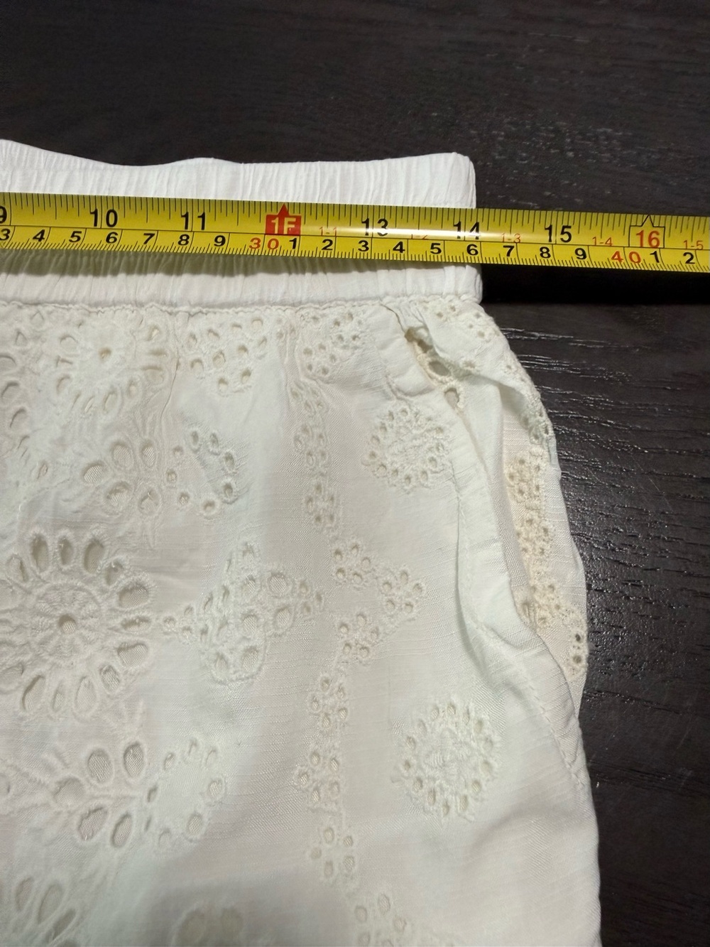 Sundance Lace Trim Wide Leg Elastic Waist Lined Pants Size S - Picture 7 of 12